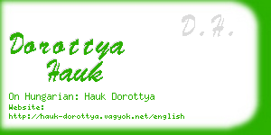 dorottya hauk business card